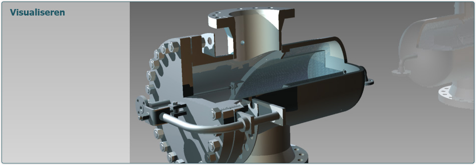 3D-engineering van een filtervat voor een apparatenbouw project bij Yngine